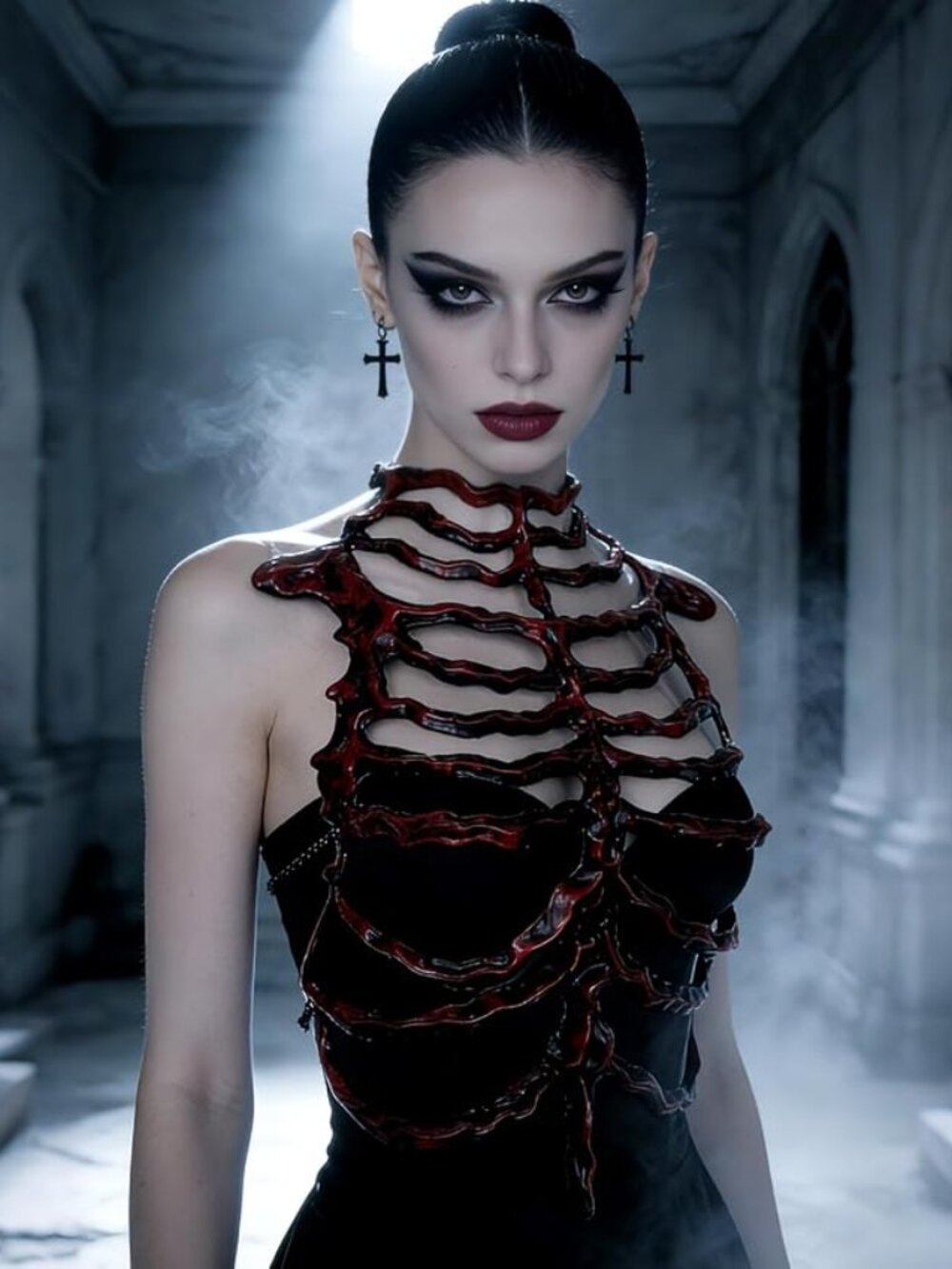 Blood Red Halloween Harness
